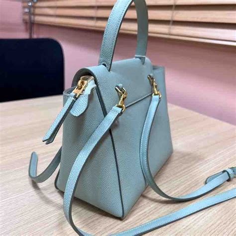 celine celadon|Celine Grained Calfskin Micro Belt Bag Celadon.